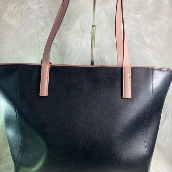 EUC 💕 Kate Spade New York Rosa Daisy Black and Pink Tote Bag - Picture 5 of 8